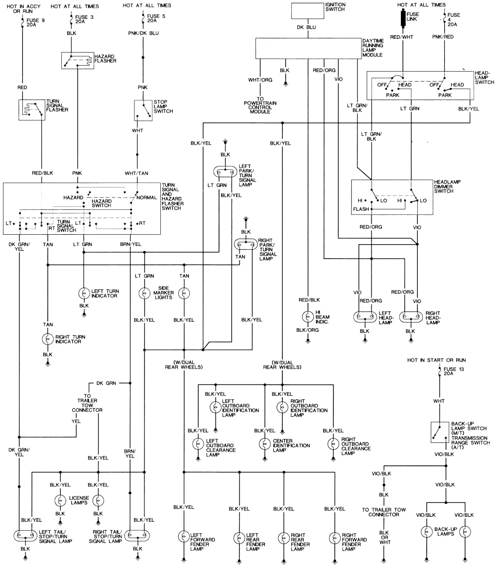 1991 Dodge Truck Wiring Diagram Wiring Diagram