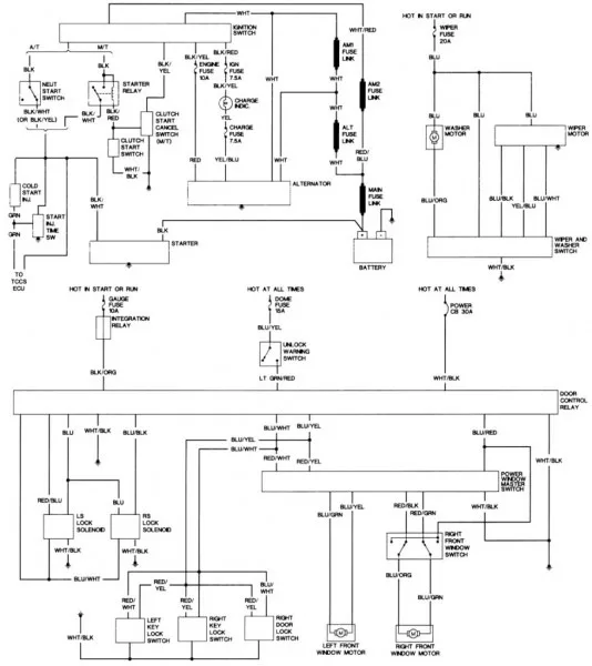 1991 Toyota Pickup Wiring Diagram