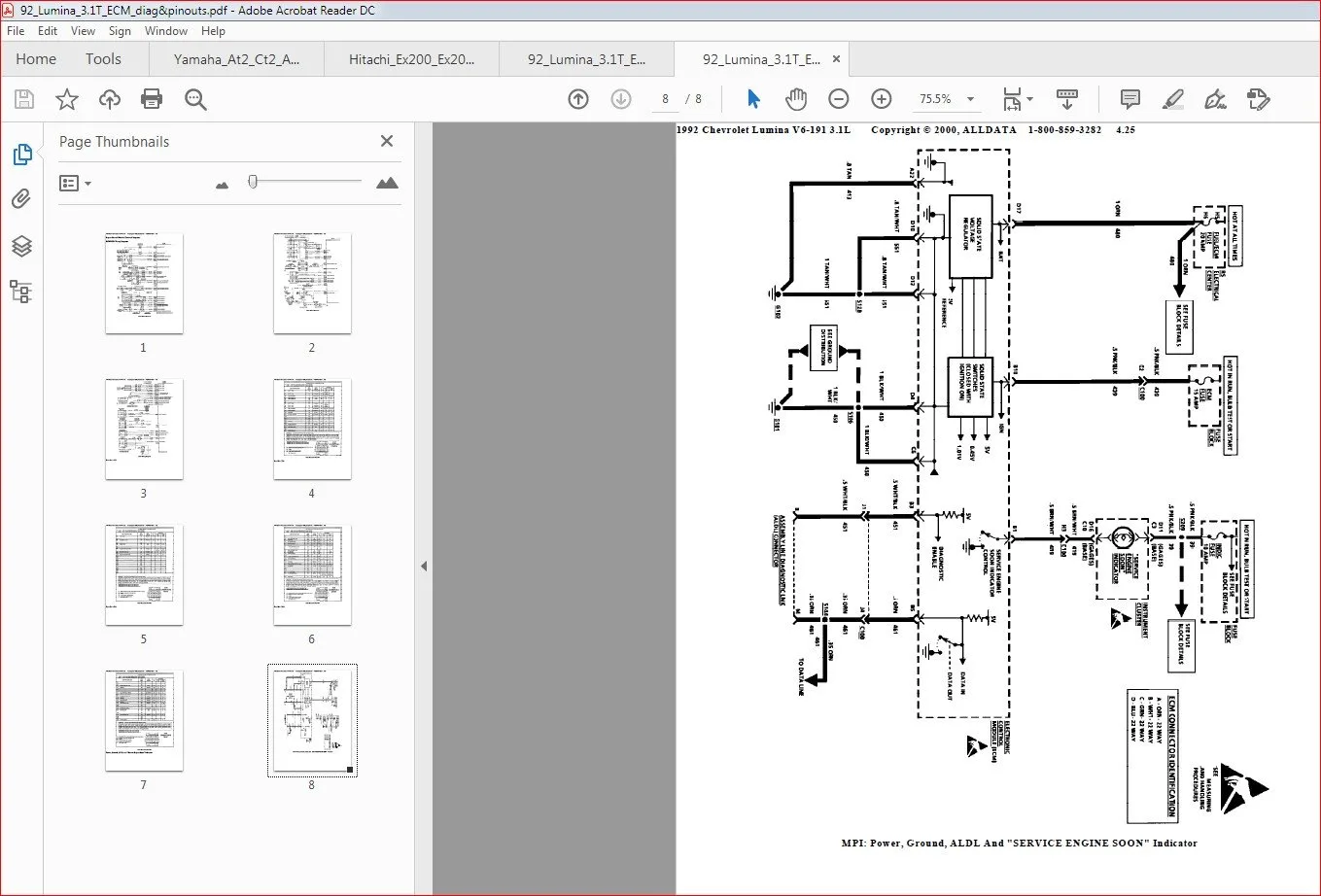 1992 Engine Diagram