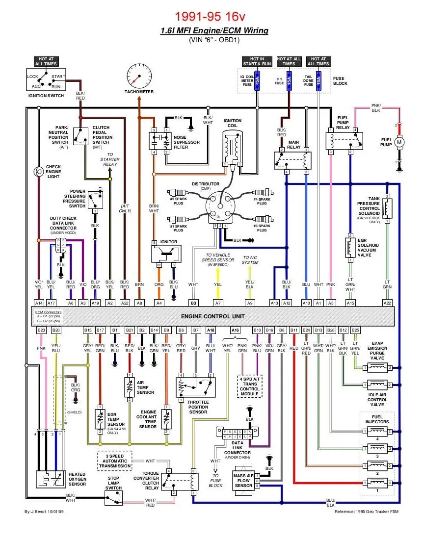 1992 Geo Tracker Wiring Diagram Wiring Diagram