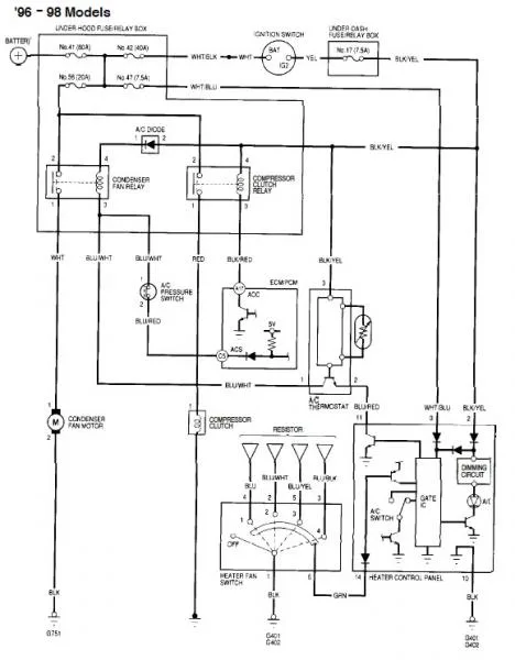 1992 Honda Civic Ecu Wiring Diagram Wiring Diagram