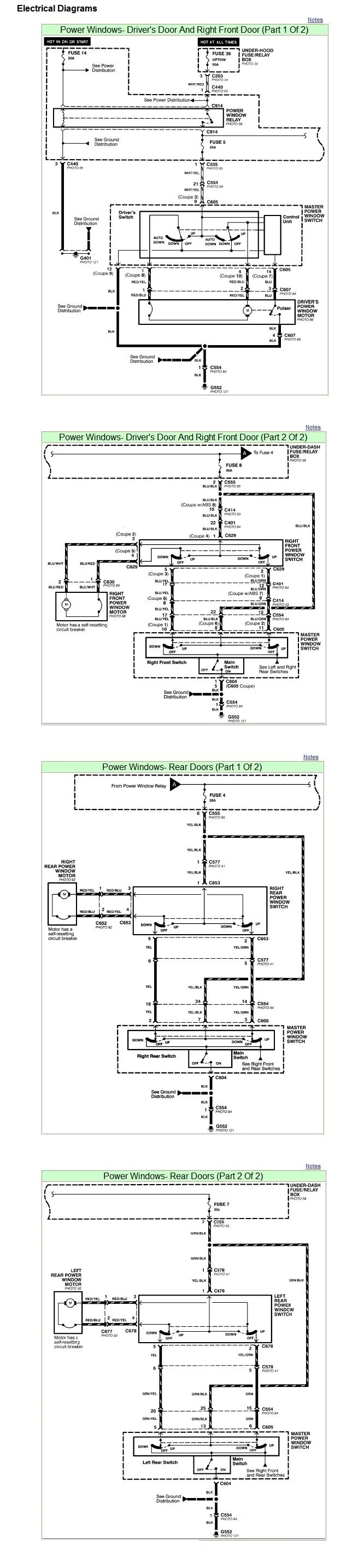 1992 Honda Civic Power Window Wiring Diagram Wiring Diagram