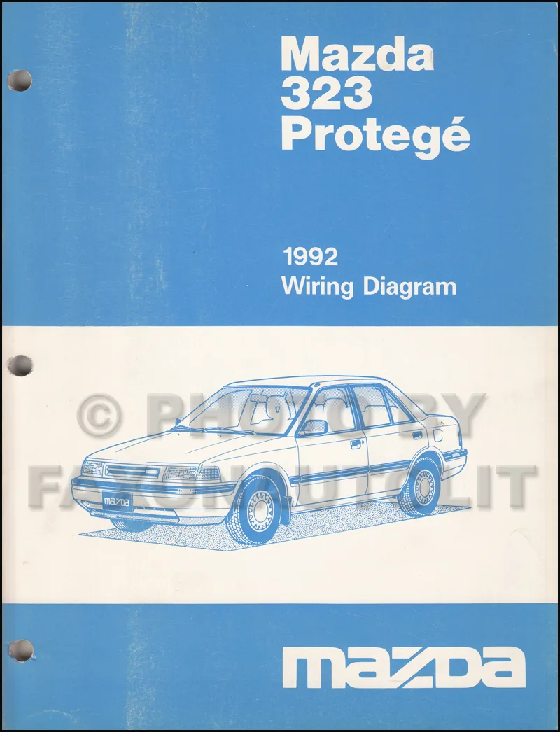 1992 Mazda 323 And Protege Wiring Diagram Manual Original