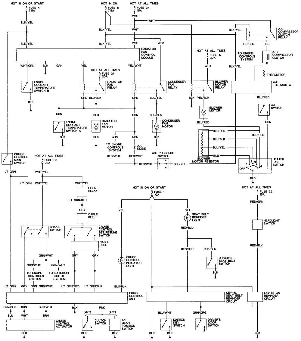 1993 Honda Prelude Wiring Diagram