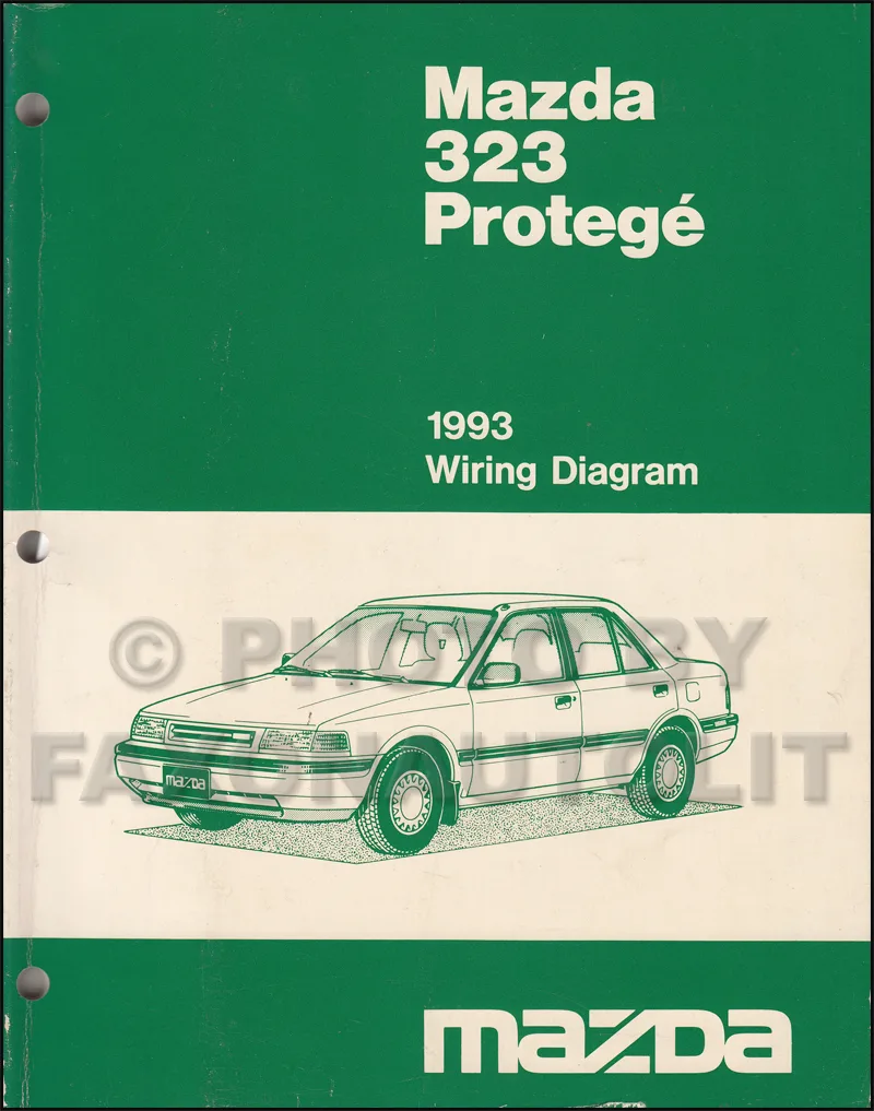 1993 Mazda 323 And Protege Wiring Diagram Manual Original