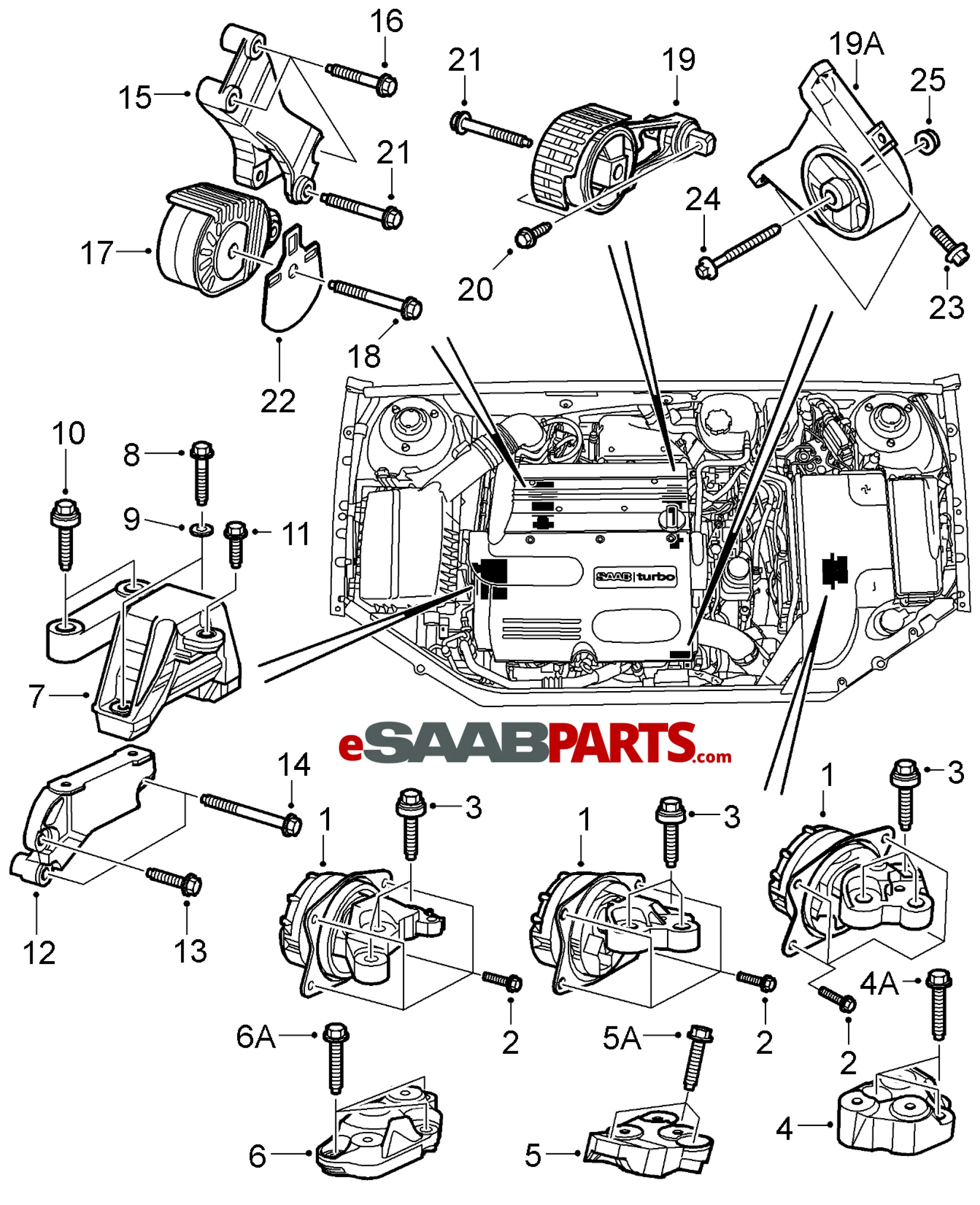 1993 Saab 900 Engine Diagram