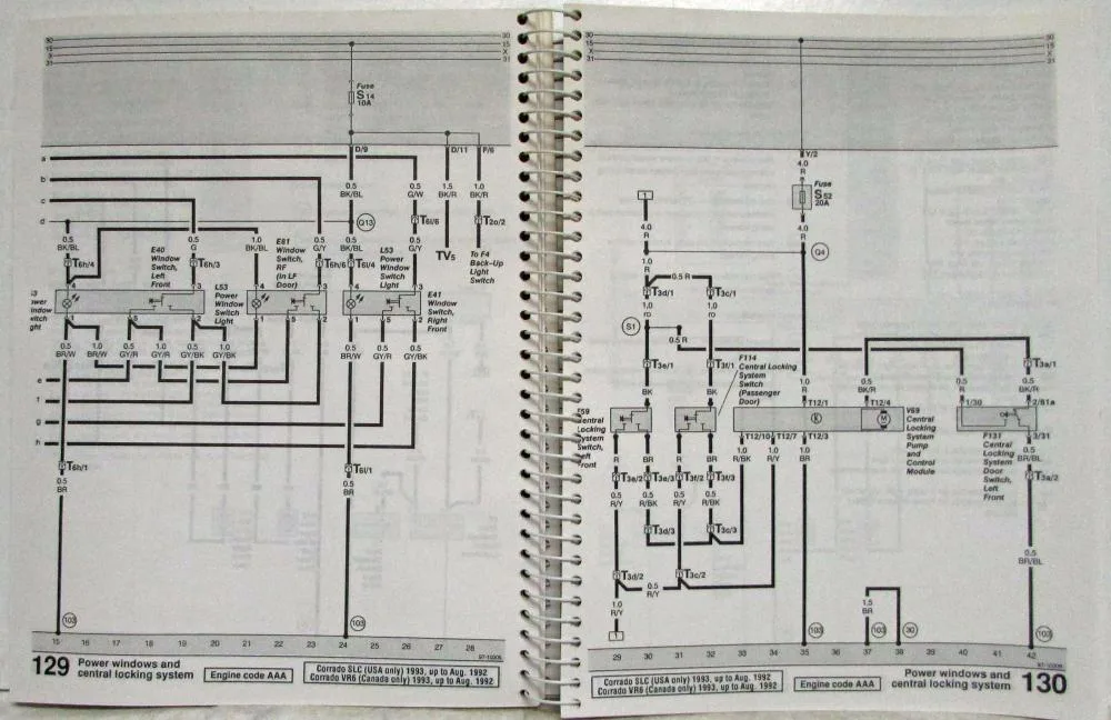 1993 Vw Corrado Fuse Box Diagram