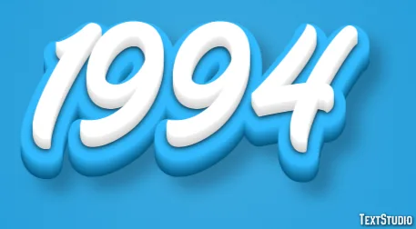 1994 Effet De Texte Et Design De Logos Nombre