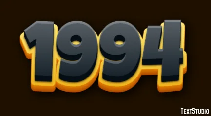 1994 Effet De Texte Et Design De Logos Nombre