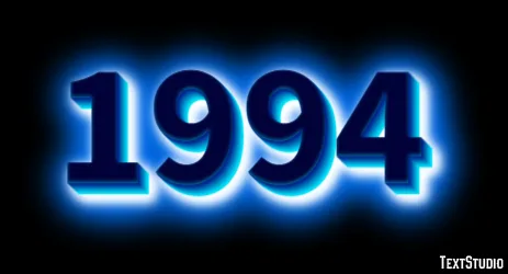 1994 Effet De Texte Et Design De Logos Nombre