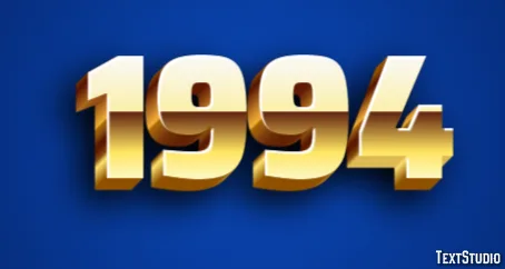 1994 Effet De Texte Et Design De Logos Nombre