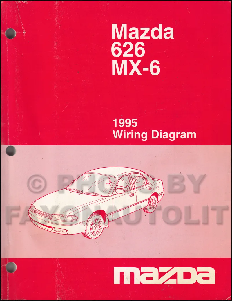 1995 Mazda 626 And Mx 6 Wiring Diagram Manual Original