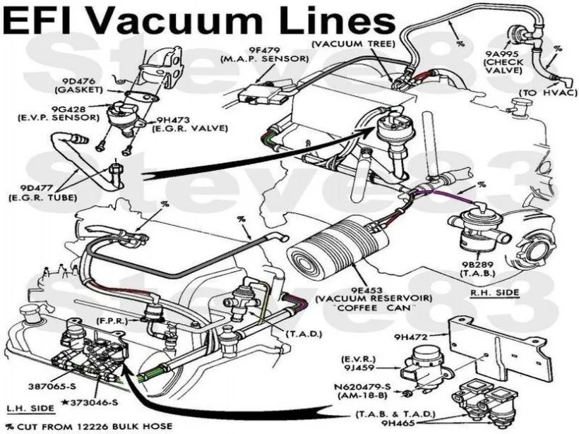 1996 Ford F150 Vacuum Line Diagram