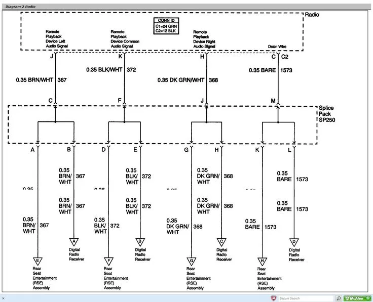 1996 Sierra Radio Wiring Diagram