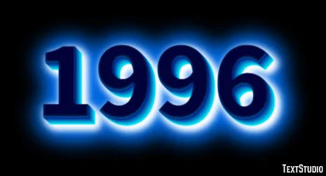 1996 Text Effect And Logo Design Number