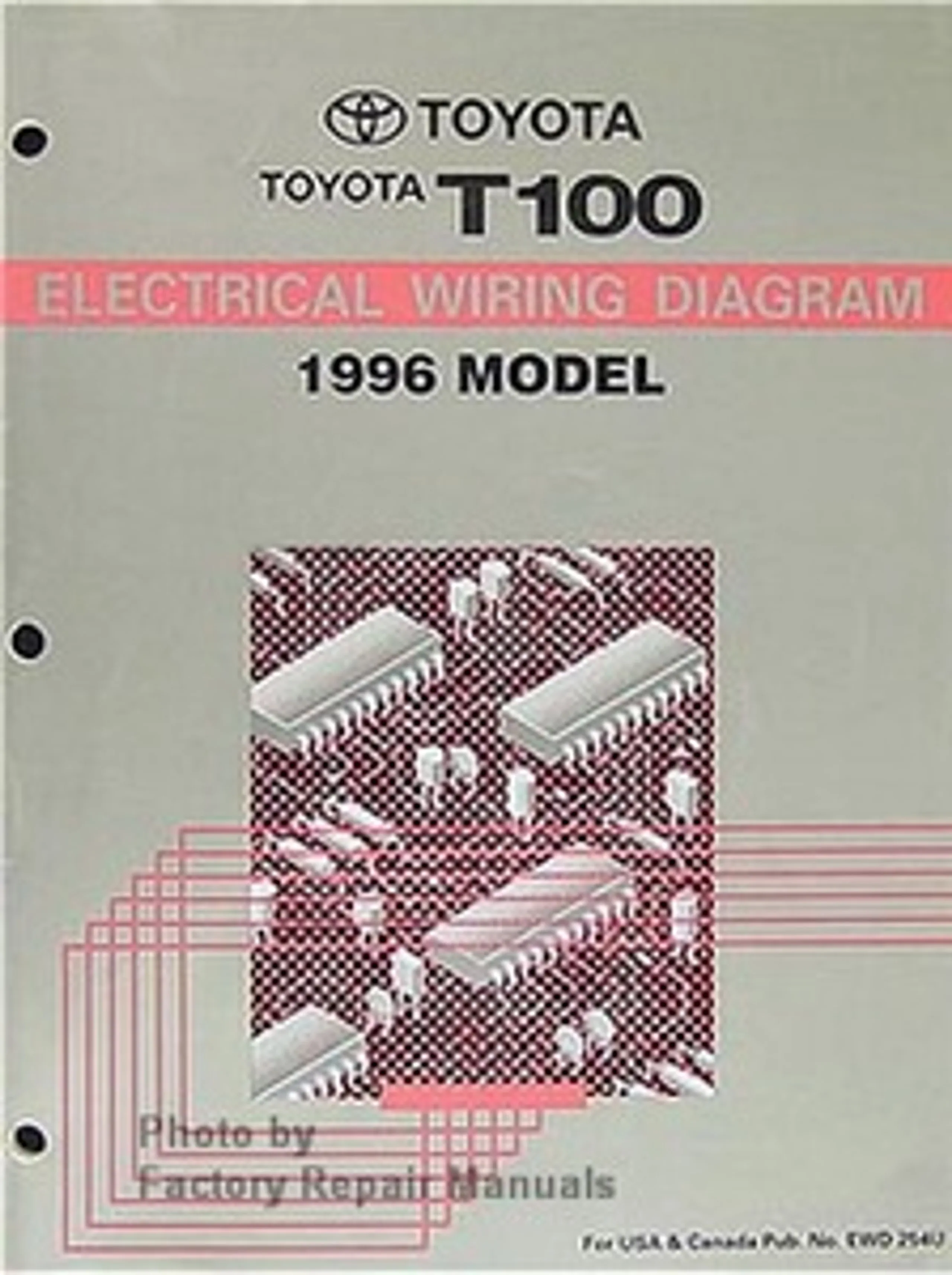 1996 Toyota T100 Truck Electrical Wiring Diagrams Original Factory Repair Manuals
