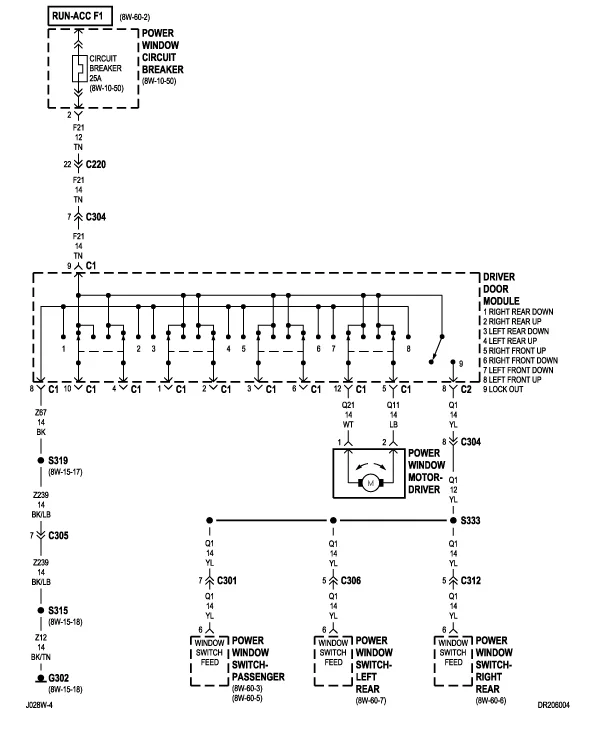 1997 Dodge Ram 1500 Power Window Switch Wiring Diagram Database