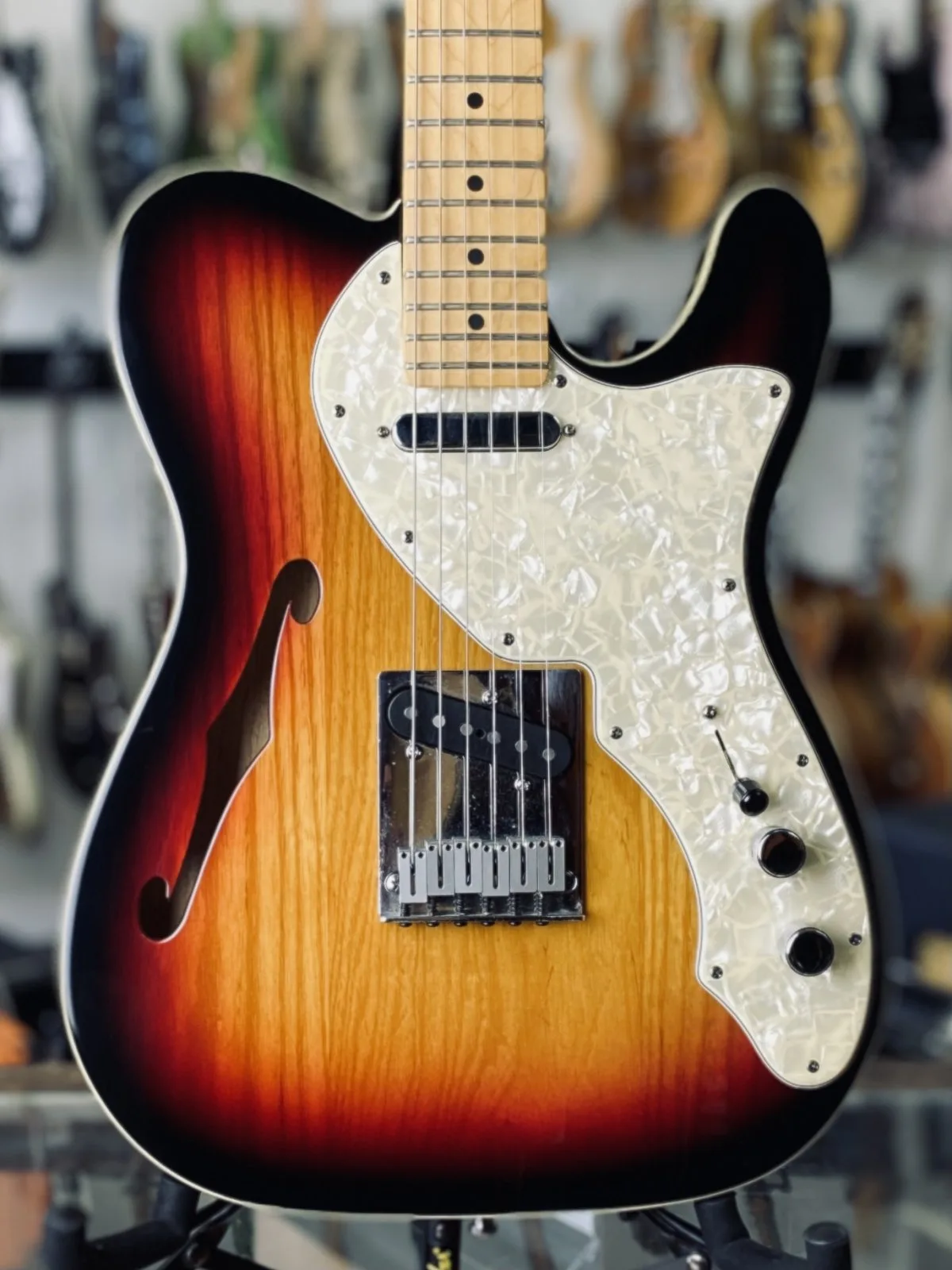 1997 Fender 90S Tele Thinline Double Bound Sunburst American Telecaster