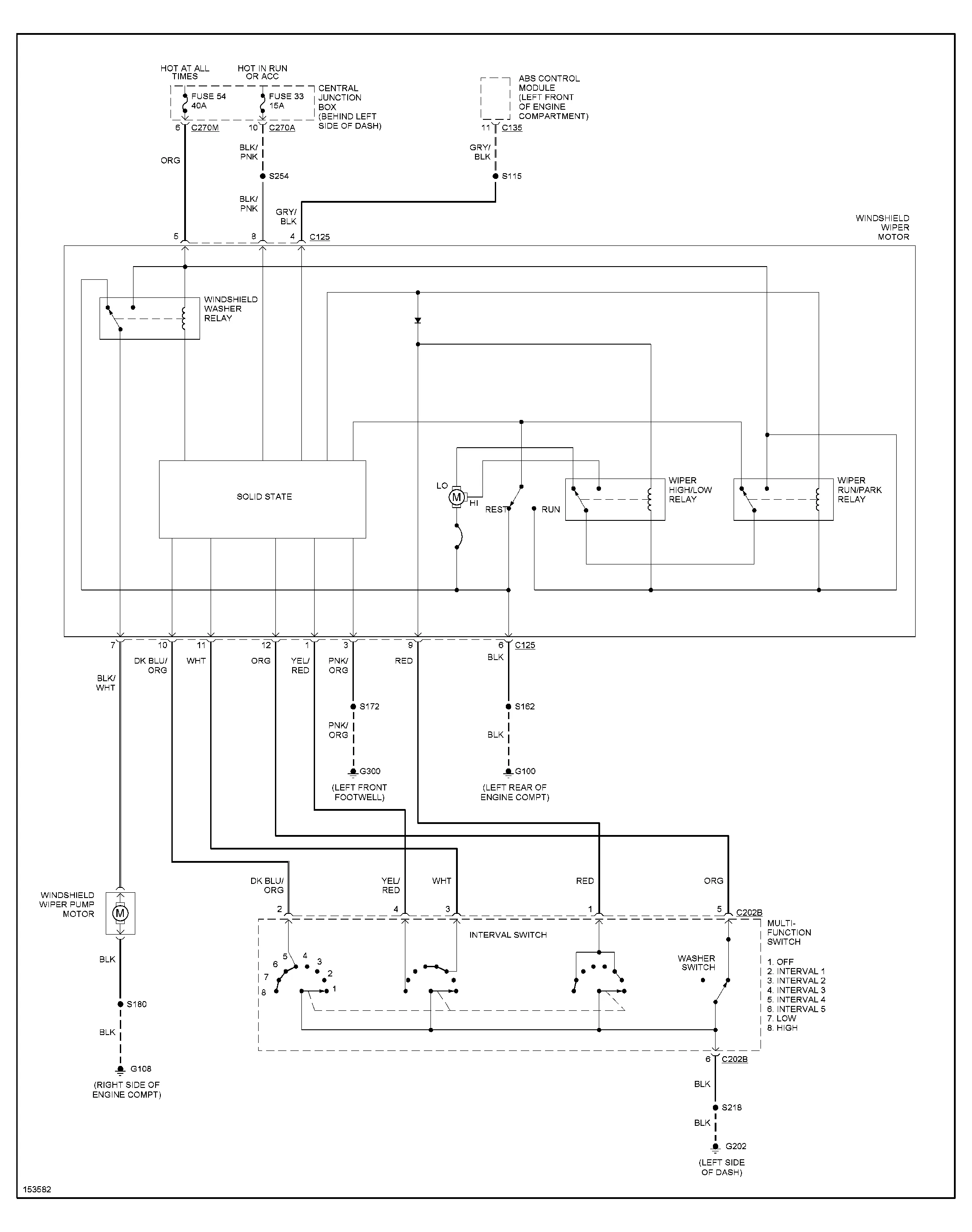 1997 Ford F150 Wiper Wiring Diagram