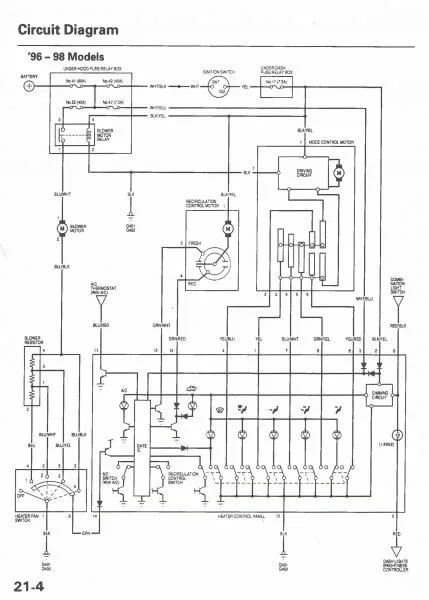 1997 Honda Civic Horn Wiring Diagram