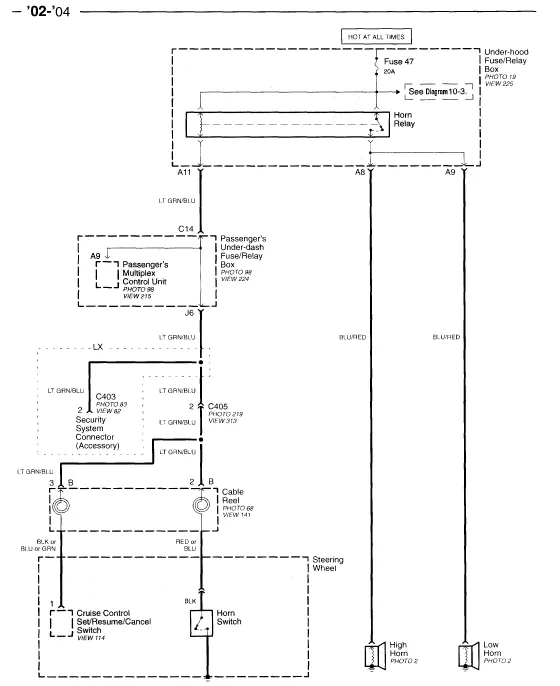 1997 Honda Civic Horn Wiring Diagram Wiring Diagram