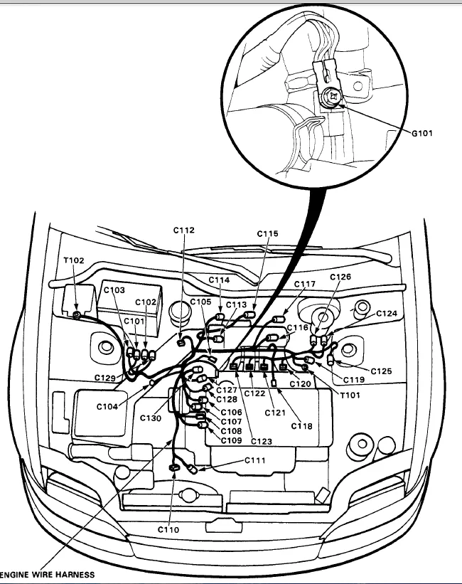 1997 Honda Civic Wiring Harness Diagram Wiring Diagram