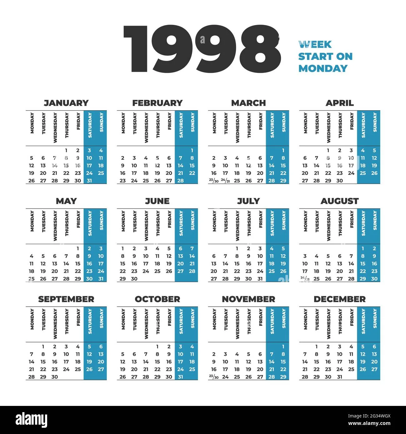 1998 1998 Stock Vector Images Alamy