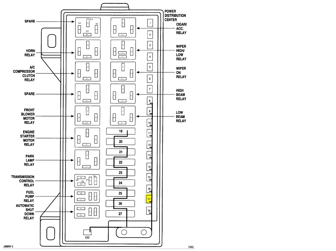 1998 Dodge Dakota Fuse Box Diagram Wiring Site Resource