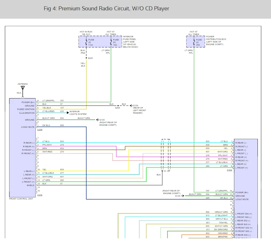 1998 Ford Explorer Stereo Wiring Diagram Database