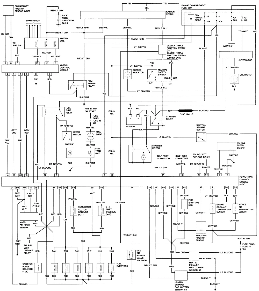 1998 Ford Ranger Wiring Diagram