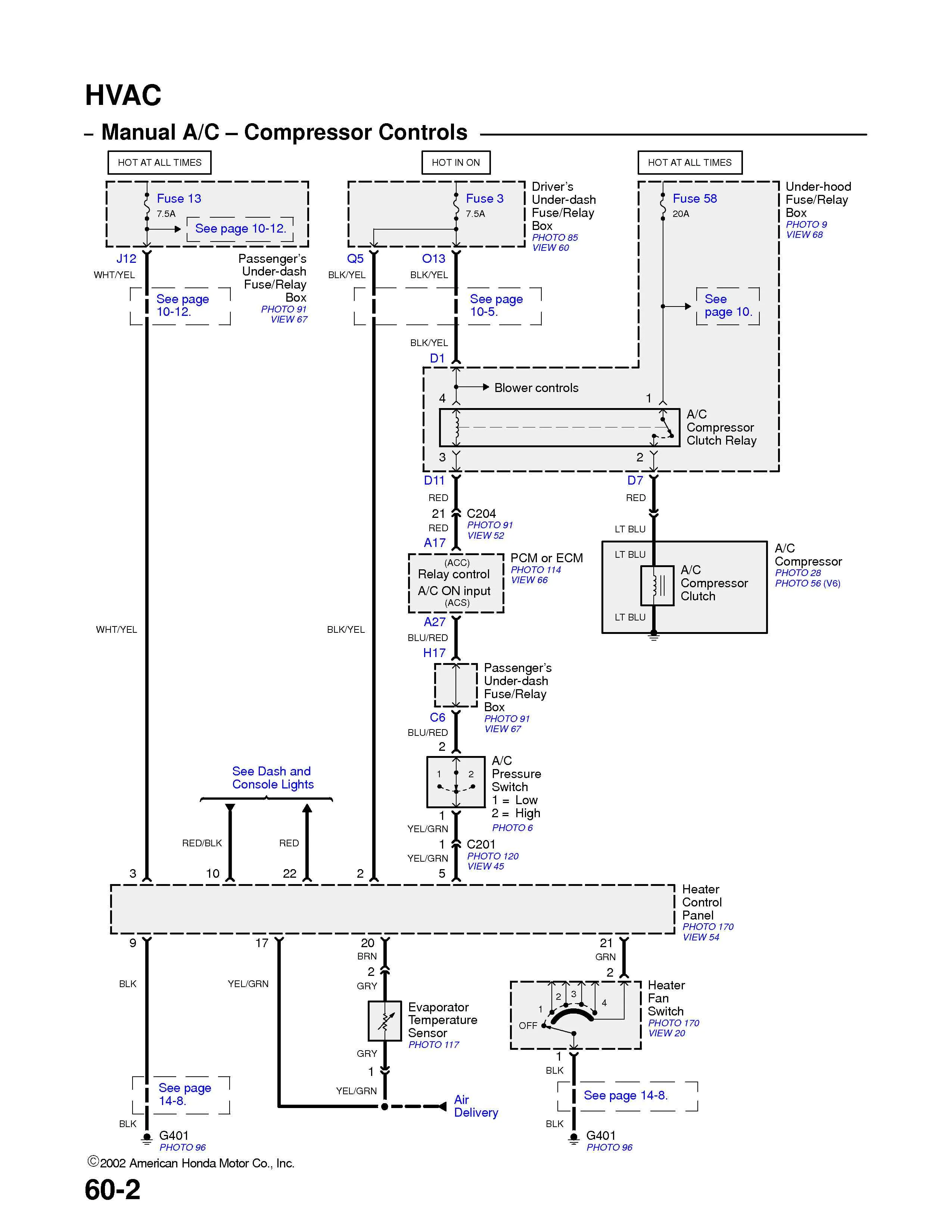 1999 Honda Accord Wiring Diagram