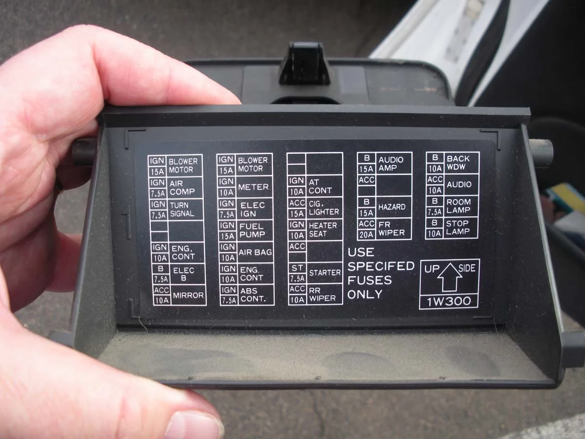 1999 Nissan Pathfinder Fuse Box Diagram