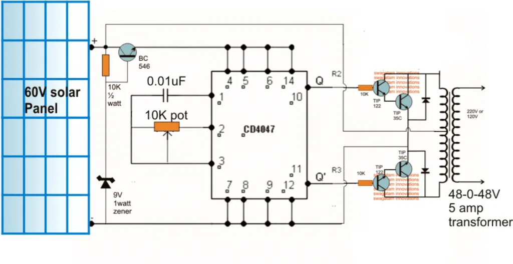 1Kva Solar Inverter Circuit Diagram