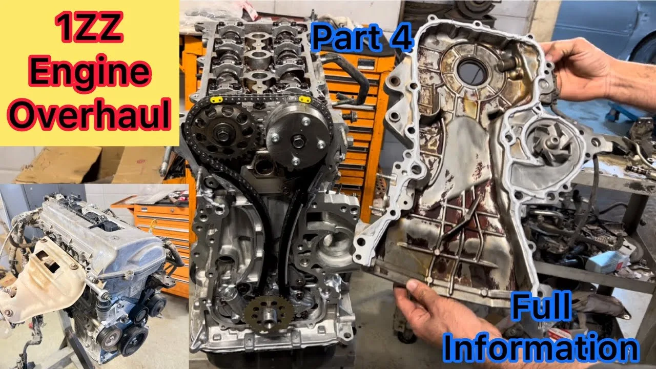 1Zz Fe 1 8L Engine Rebuild Timing Chain Cover And Valve Cover Installation Of Toyota Corolla