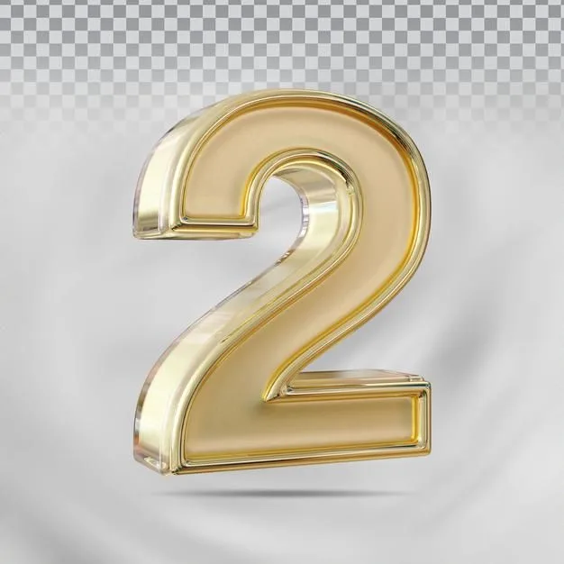 2 Number 3D Png Number 2 3D Golden Two Two Number 2 Number 3D Png Image For Free Download Artofit