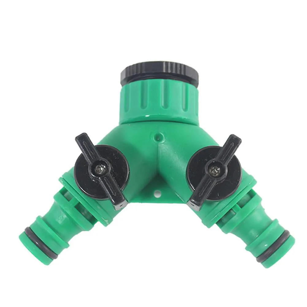 2 Way Double Outside Garden Water Ho Pipe Tap Splitter S Dual Connector