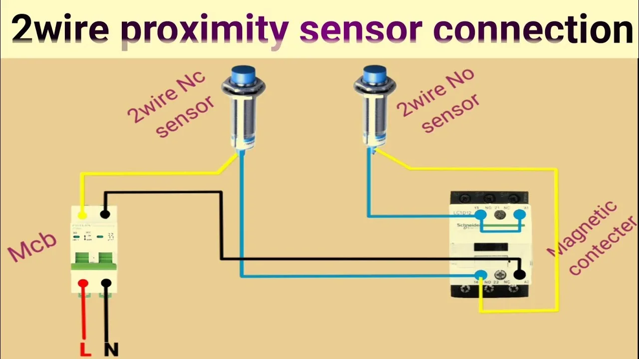 2 Wire Proximity Sensor Wiring Diagram Proximity Sensor 2Wire Proximity Sensor Wiring Kaise