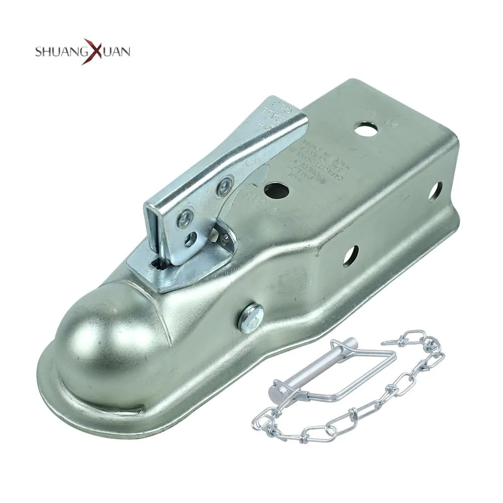 2 X 3 Inch 5000 Lbs Trailer Coupler Hitch Ball Coupling Straight Tongue Rv Parts Camper Caravan