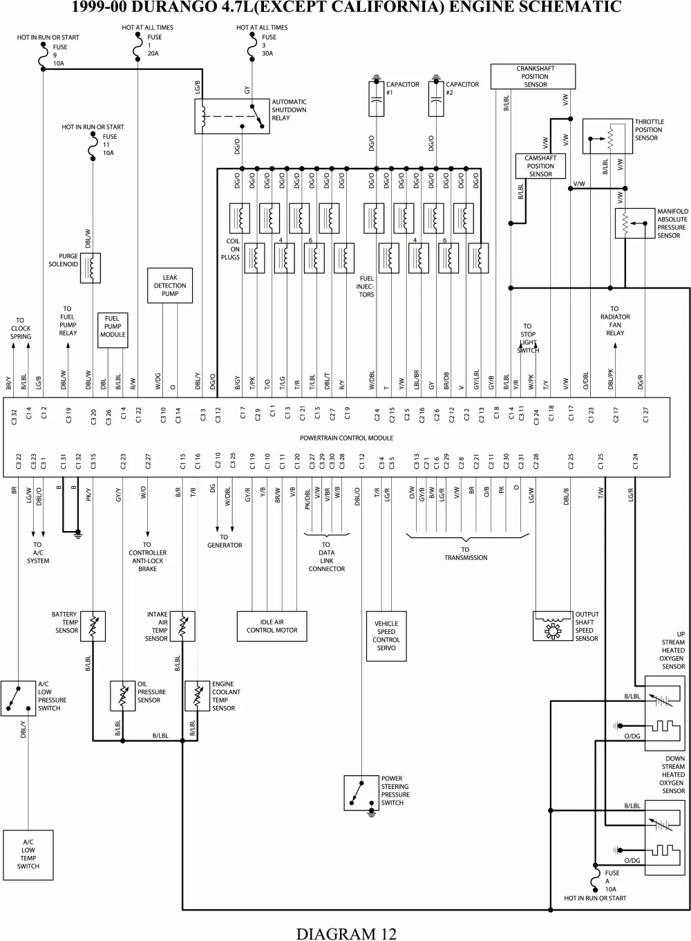 2000 Dodge Dakota Wiring Diagram Wiring Diagram