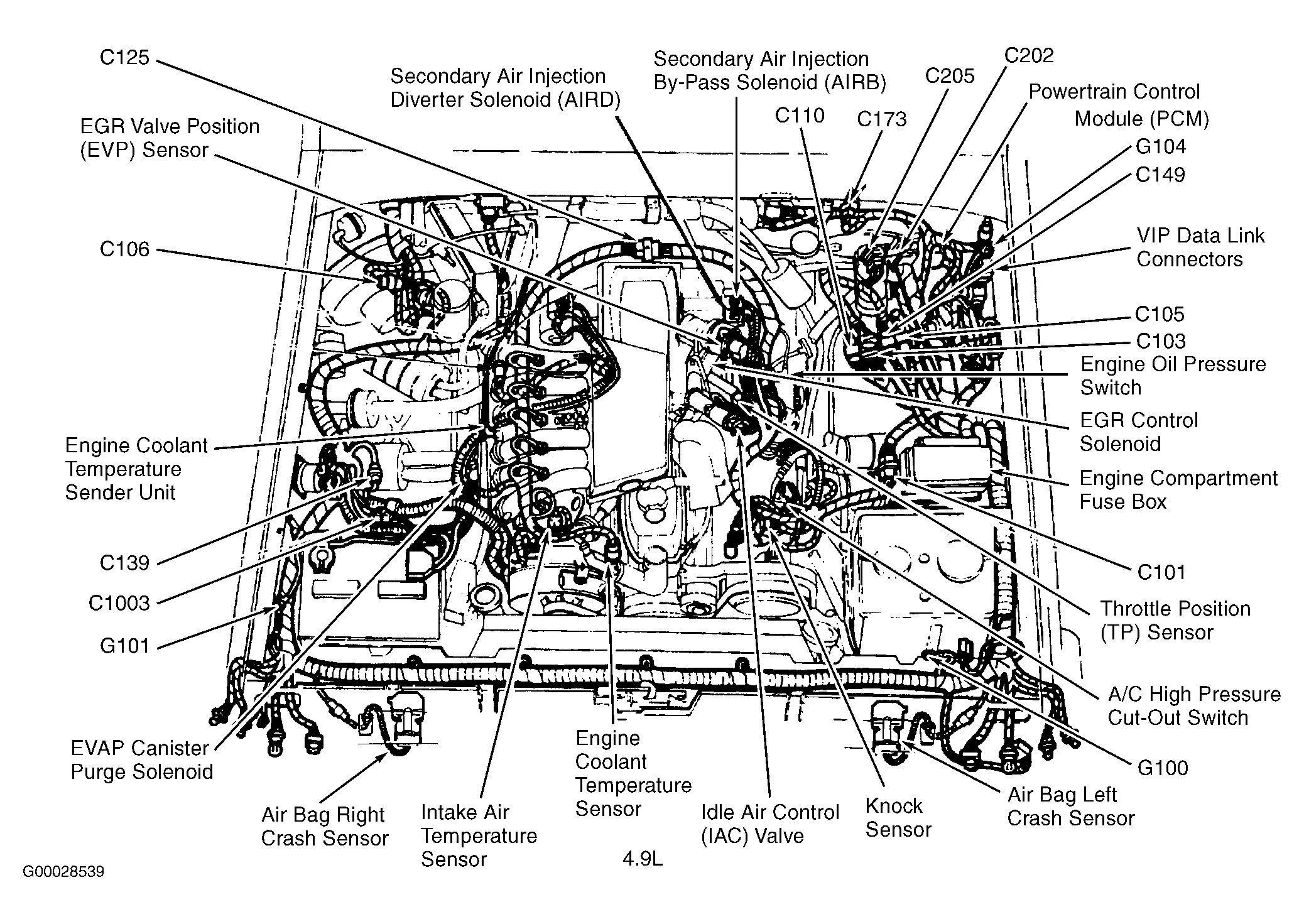 2000 Ford Expedition 5 4L Engine Water Pump Diagram