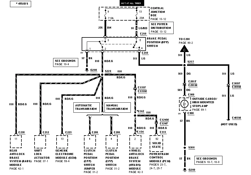 2000 Ford Ranger Headlight Switch Wiring Diagram Wiring Diagram