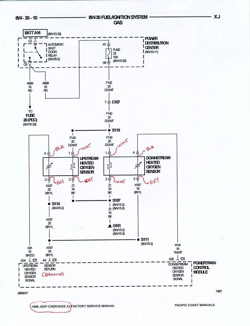 2000 Jeep Cherokee O2 Sensor Wiring Diagram Herbalard