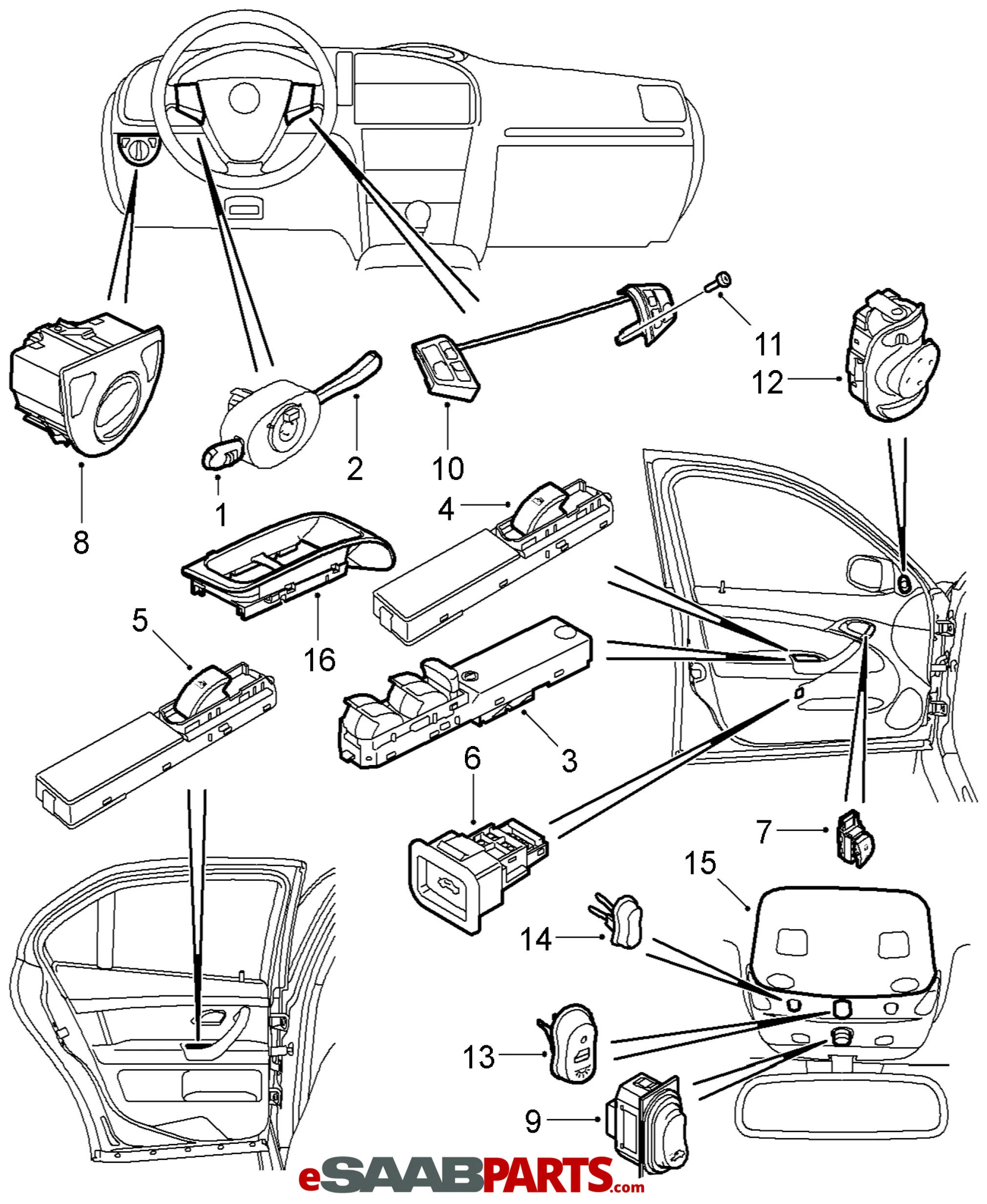 2000 Saab 9 5 Engine Diagram