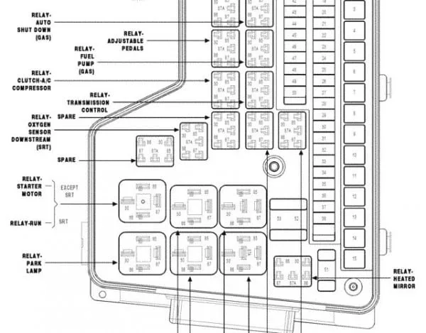 2001 Dodge Dakota Fuse Box Diagram