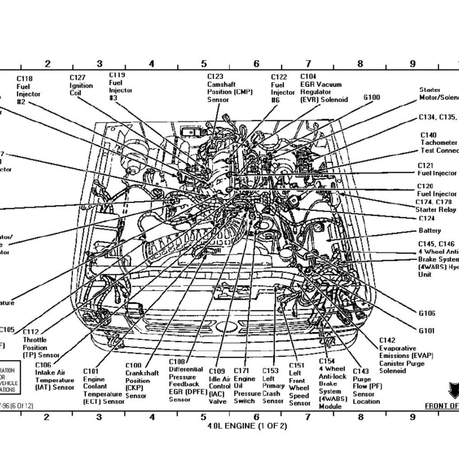 2001 Ford Ranger Spark Plug Wire Diagram Infiniti I30 Wiring And Printable