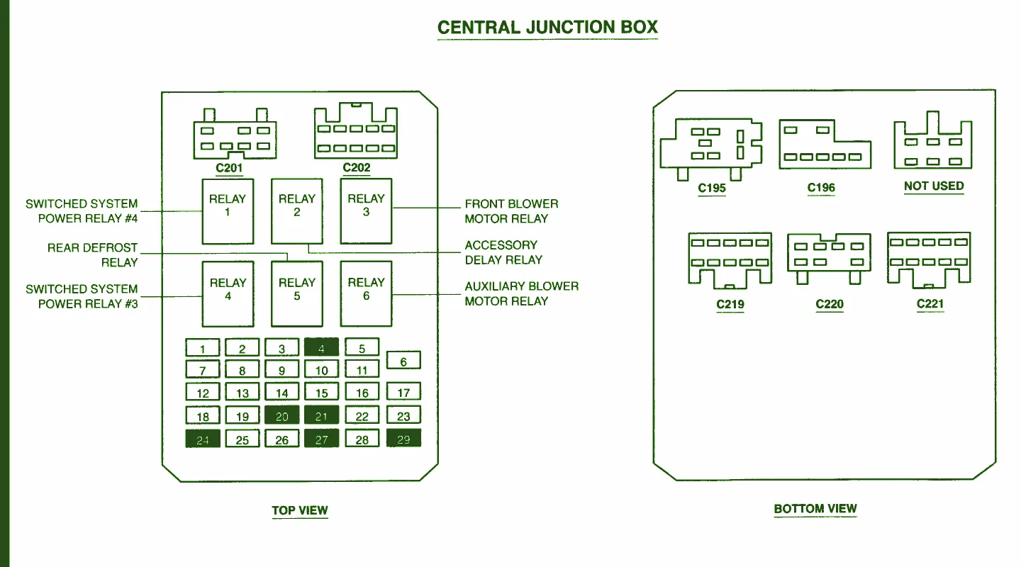 2001 Ford Windstar Lx Fuse Box Diagram Auto Fuse Box Diagram