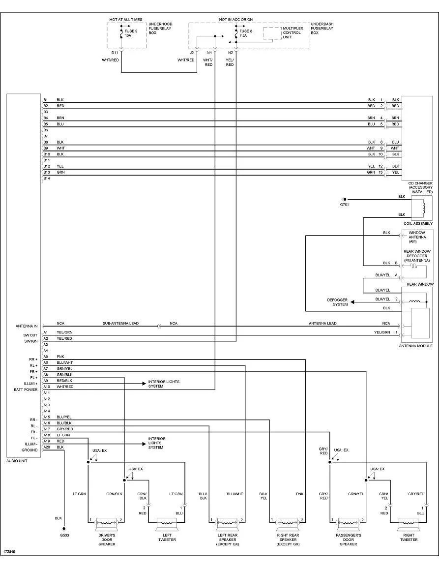 2001 Honda Civic Radio Wiring Diagram For Your Needs