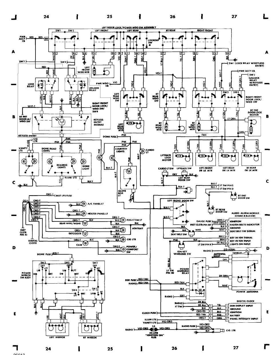 2001 Jeep Grand Cherokee Wiring Diagrams
