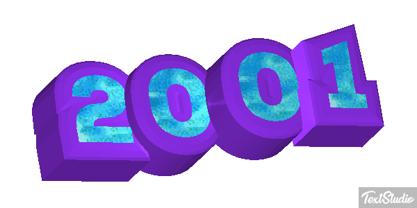 2001 Number Animated Gif Logo Designs
