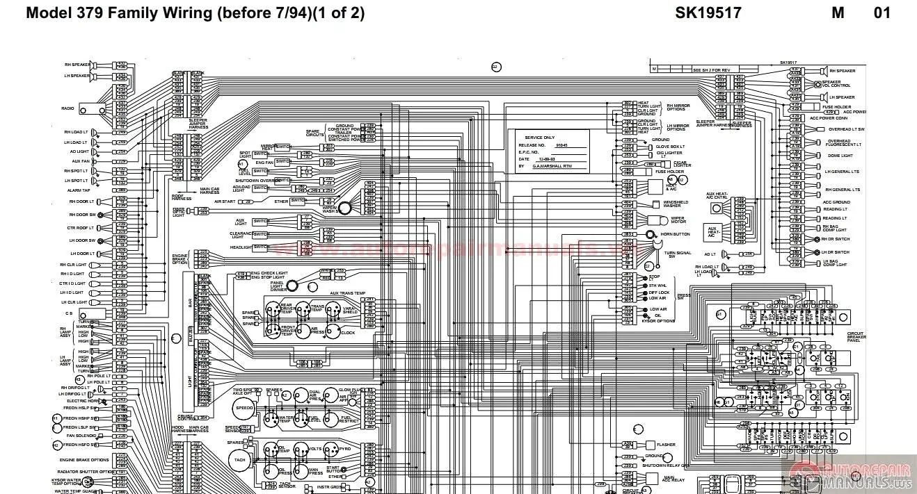 2001 Peterbilt 379 Headlight Wiring Diagram